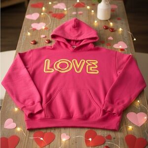 JET John Eshaya P/s “Love” hoodie neon